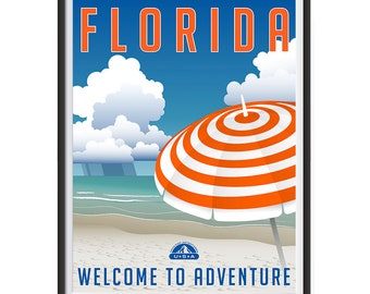 Retro florida art | Etsy