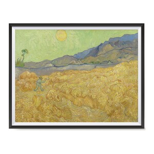 Vincent Van Gogh Art Reproduction Posters - Poster Printing - Wall Art Print for Home Office Decor - WHEATFIELD WITH A REAPER