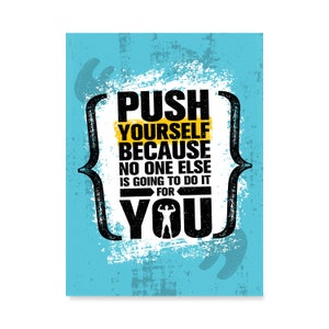 Gym Inspiration Motivation Quotes: Push Yourself