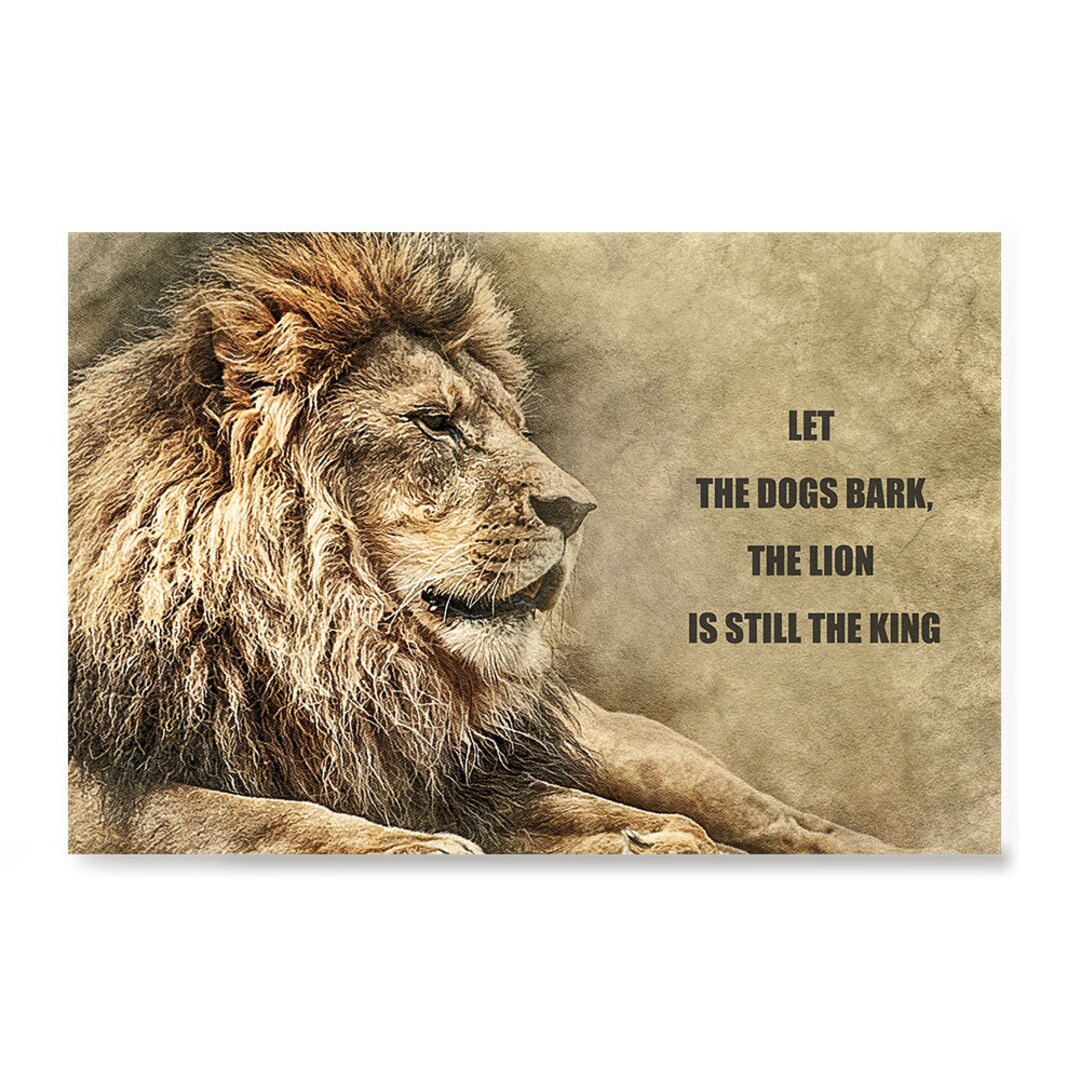 Integrity Lion Poster