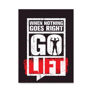 Gym Inspiration Motivation Zitate: Go Lift