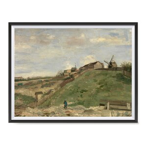 Vincent Van Gogh Art Reproduction Posters - Poster Printing - Wall Art Print for Home Office Decor - The Hill Of Montmartre