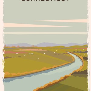 Retro Style USA STATES Travel Poster Series- Grunge, Vintage State ...