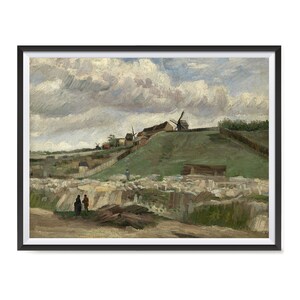 Vincent Van Gogh Art Reproduction Posters - Poster Printing - Wall Art Print for Home Office Decor - The Hill Of Montmartre 2