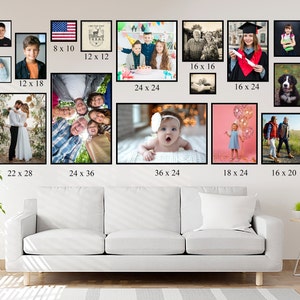 ezposterprints gives variety size options for custom poster prints. All size are standard sizes for the frames available on the market.