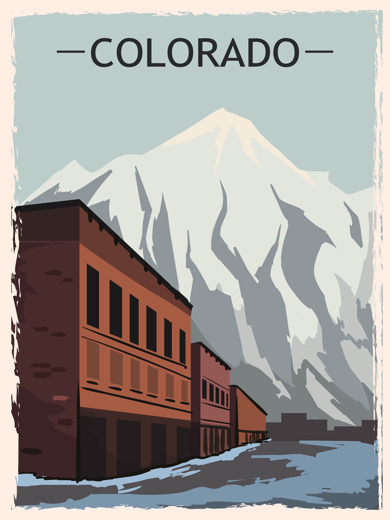Retro Style USA STATES Travel Poster Series- Grunge, Vintage State ...
