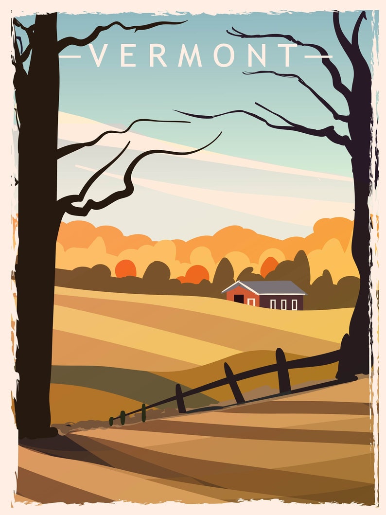 Retro Style USA STATES Travel Poster Series Grunge Vintage - Etsy