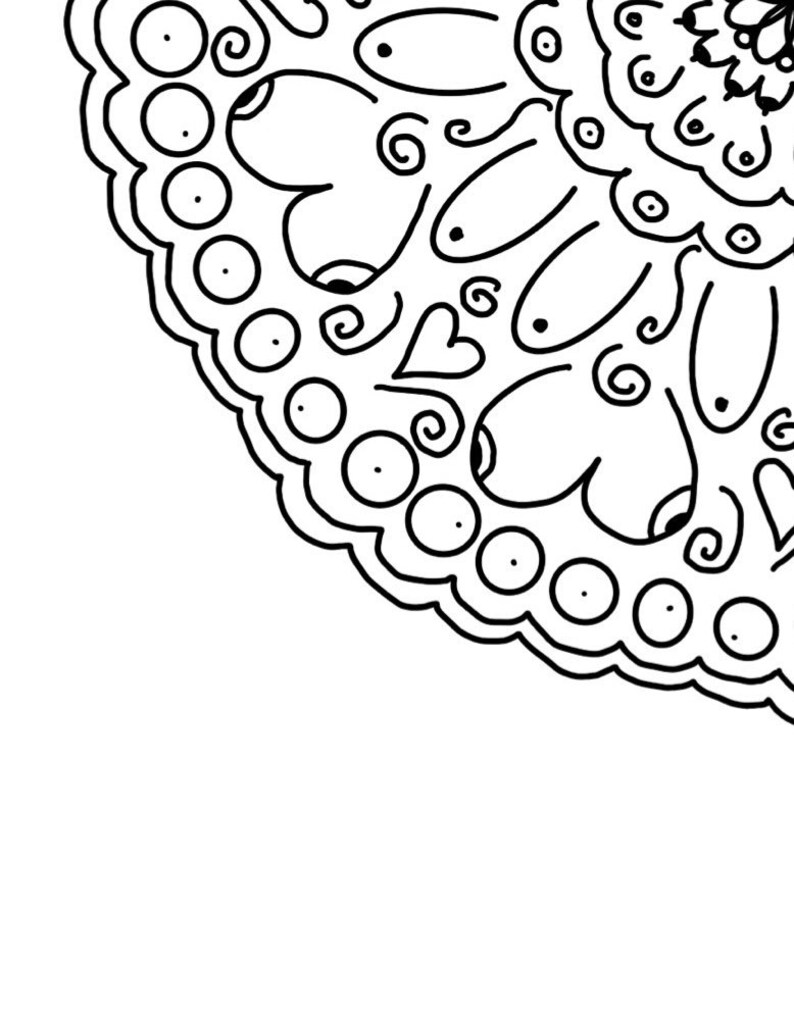 Boob Mandala Printable Coloring - Il 794xN.3780907345 R8bx 