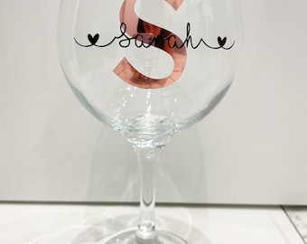 Personalised Gin Glass - Personalised Glass - Gin Glass