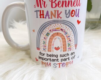 Personalised 11oz Teacher Mug - Teacher Gift