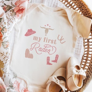 First Rodeo Baby Outfit, First Rodeo Birthday Party Shirt, First Rodeo Baby Girl Outfit, Rodeo Birthday Shirt Girl, Cowgirl Baby WYNONA