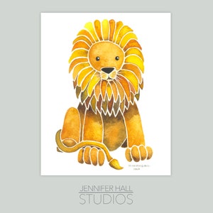 León, Arte mural, Estampado de acuarela, Guardería, Leo, Rugido, Tarjeta de notas de animales, Melena de león, León de dibujos animados, Gato grande, Pintura de león, Acuarela de león