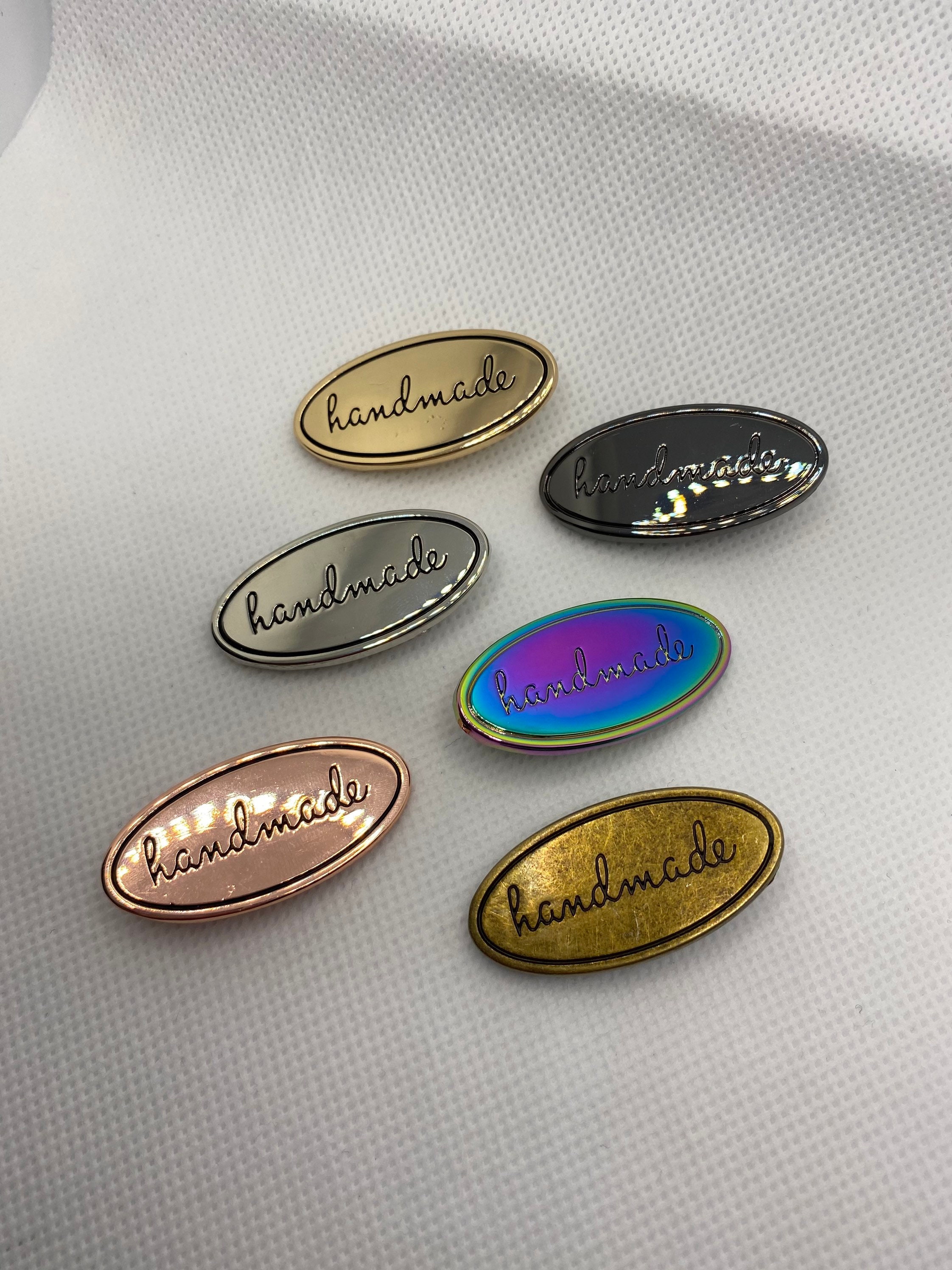 Metal Bag Label: Oval with Metal Bag Label: Oval with