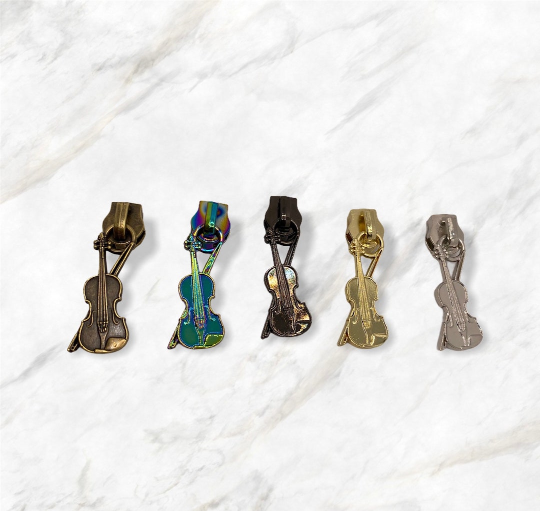 Violin Zipper Pulls 5 Etsy