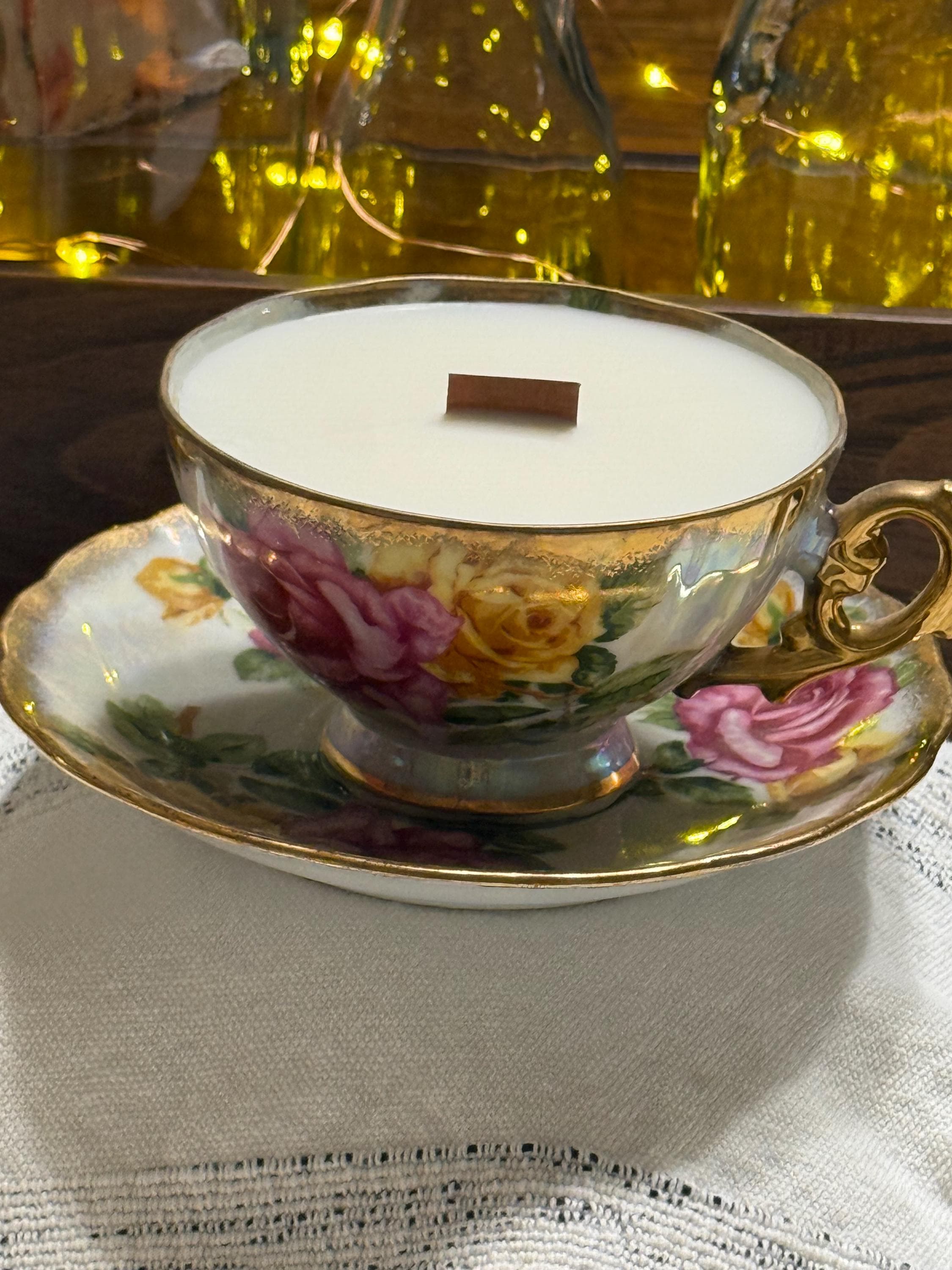 Vintage Tea Cup Candles - Etsy