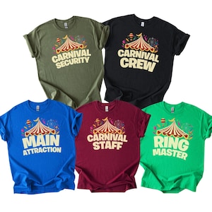 Carnival Staff Birthday Shirt, Main Attraction Shirt, Ring Leader Birthday Shirt, Birthday Crew, Matching Birthday Family Tee, Birthday Gift