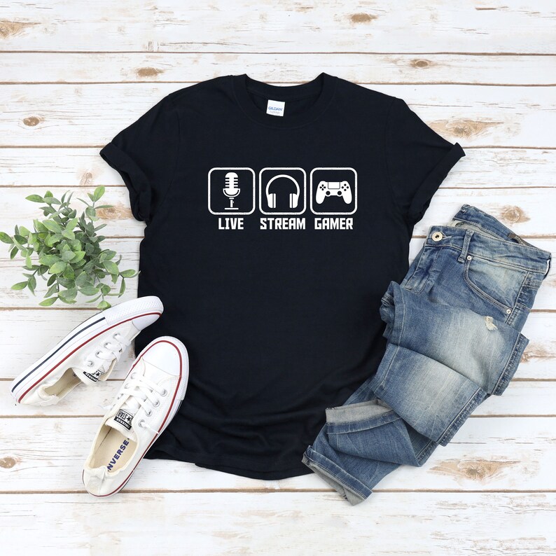 Streamer Shirt, Live Stream Gamer, Video Gaming Tshirt, Livestreaming