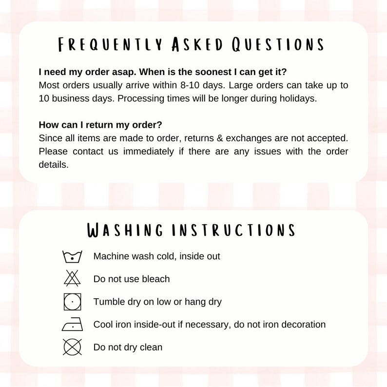 a checkered table with instructions on how to wash dishes