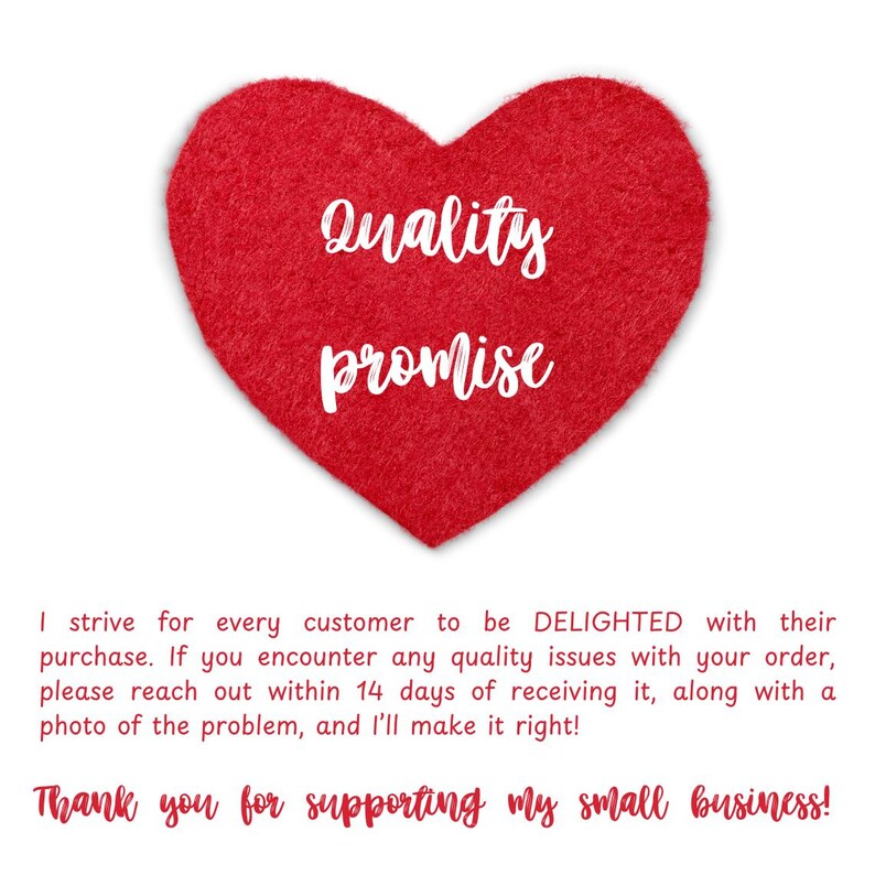 a red heart with the words quality promise written on it