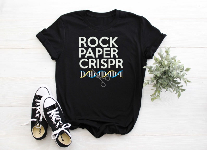 Rock Paper Crispr Funny Scientist Biologist Quote Gift Shirt