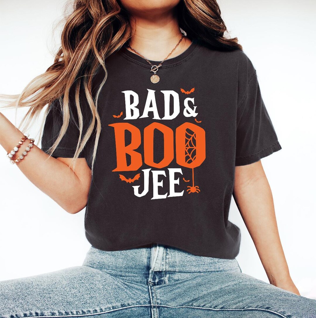 Bad and Boo Jee Shirt, Boo Jee Ghost, Halloween Ghost Gift, Spooky ...