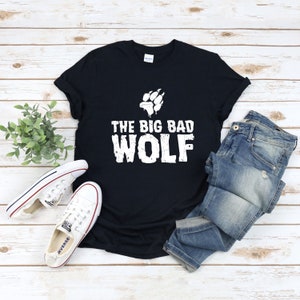The Big Bad Wolf Shirt, wolf costume, werewolf costume, bad wolf costume, Halloween costume Shirt, DIY Halloween shirt, Howling wolf shirt
