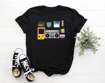 Retro Cassette Tape Vintage 80s 90s Gift shirt