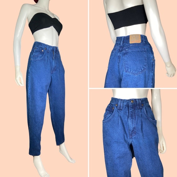 25wx30l 90's Ultra High Waist Pleated 