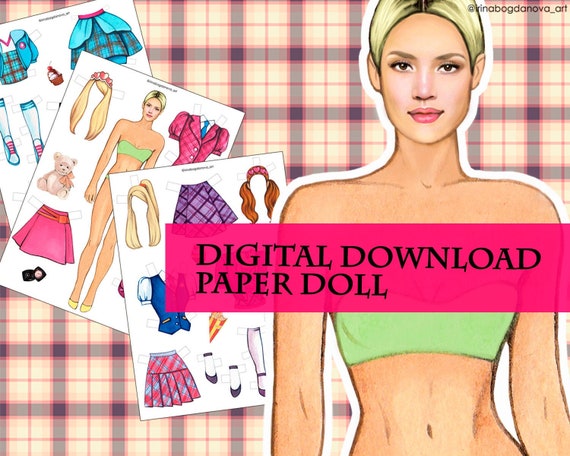digital paper dolls