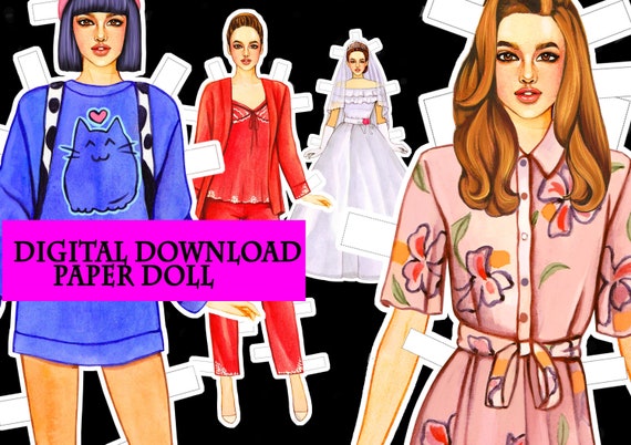 digital paper dolls