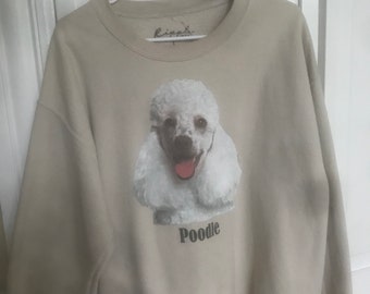 Vintage poodle sweater 90's