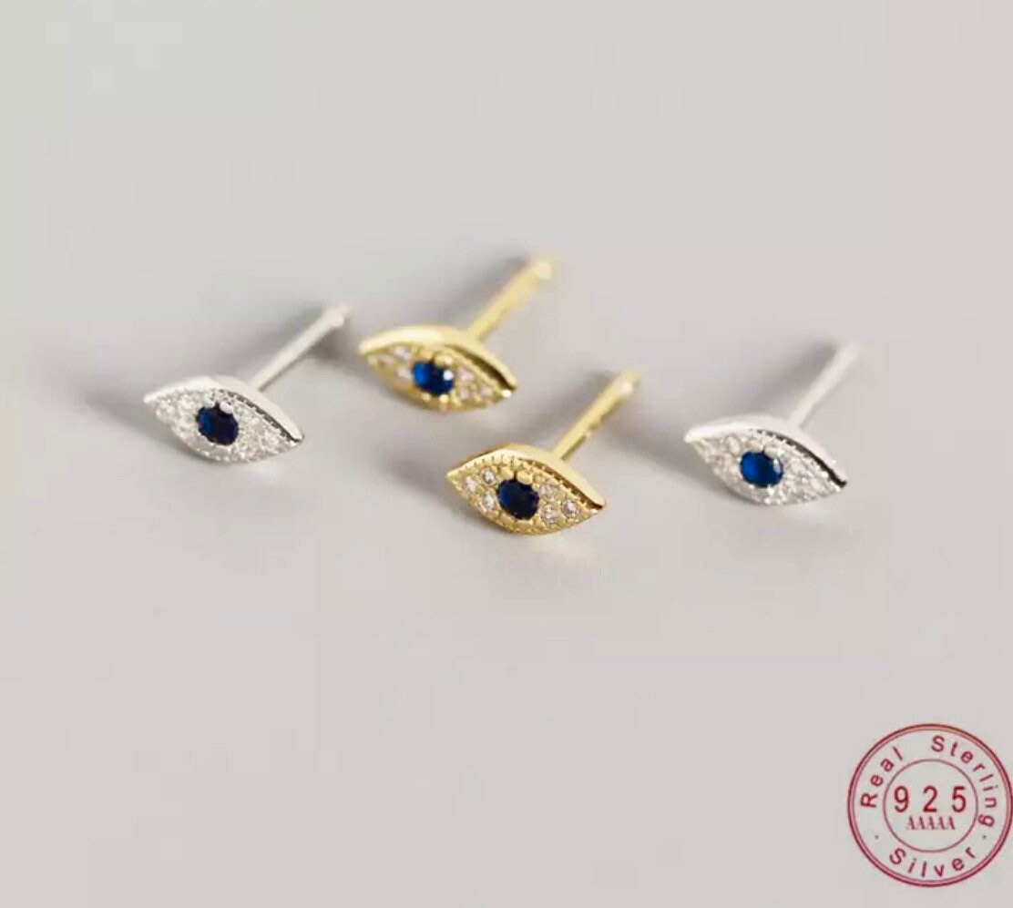 Evil Eye Coin Stud Earrings – Ciunofor