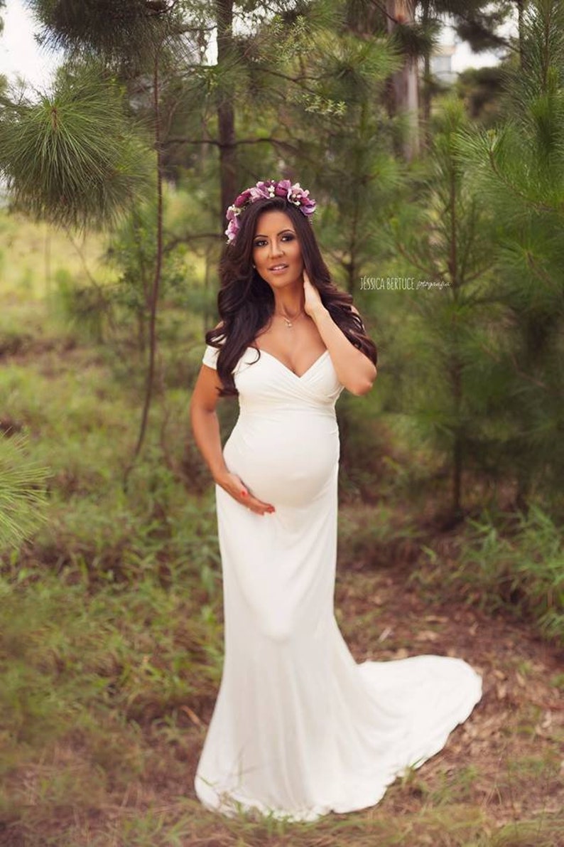 Baby shower dress maternity dress for photoshoot,romantic maternity dress Maternity dress