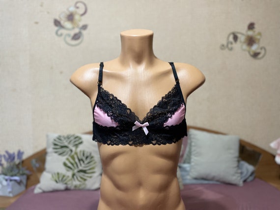 Flat Chest Bra for Men. Sissy Men Lingerie Set. Perfect Fit. Extra