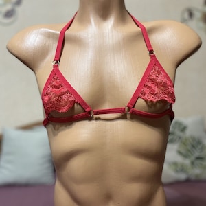 Flat chest bra for men.  Sissy men lingerie set. Perfect fit.