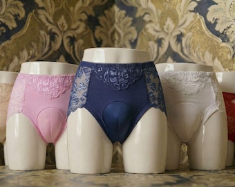 Sissy Lingerie Femboy Lace Pantie See-through Men Panty Crossdresser Outfit | Gift for Sissy