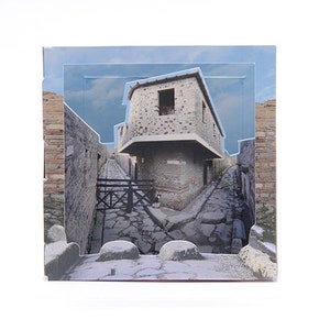 Lupanare, Pompeji – Wonderkam, unglaubliche Postkarten – Popup – dreidimensional – Gadget – Diorama – entworfen von Federico Riva