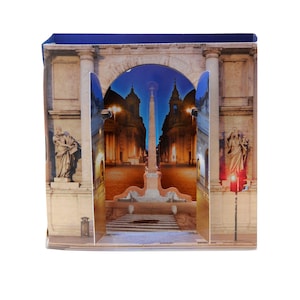 Piazza del Popolo, Roma - Wonderkam, cartes postales incroyables - Popup - Tridimensionale - Gadget - Diorama - Design de Federico Riva