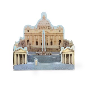 Basilique San Pietro, Rome - Wonderkam, cartes postales incroyables - Popup - Tridimensionale - Gadget - Diorama - Design de Federico Riva