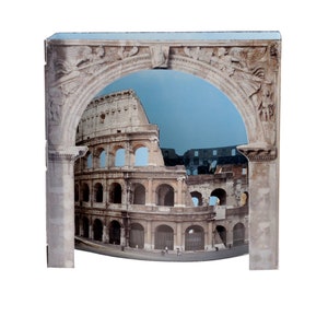 Colosseo, Arco Costantino, Roma - Wonderkam, cartes postales incroyables - Popup - Tridimensionale - Gadget - Diorama - Design de Federico Riva