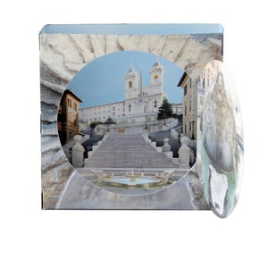 Piazza di Spagna, Roma - Wonderkam, cartes postales incroyables - Popup - Tridimensionale - Gadget - Diorama - Design de Federico Riva