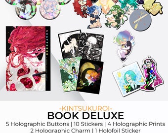 BOOK DELUXE-Shattered:A Houseki No Kuni Fanzine | B5 perfect bound |Holofoil Cover |40 Pages | HNK | Land of the Lustrous | Zine | Artbook