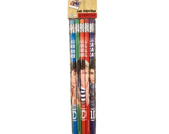 1D One Direction Group Buntstift 5 Stück Set mit Band Mitglied Bilder 1a