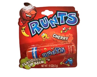 Vintage 2009 Lotta Luv RUNTS Candy CHERRY Flavored Lip Balm Discontinued RARE!