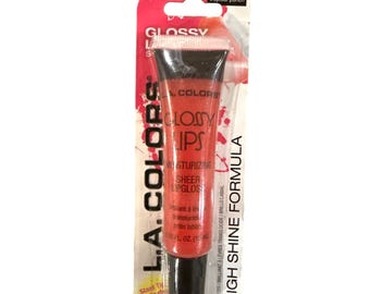 L.A. Colors Brillo de labios Glossy Lips CBLG802 TROPICAL PUNCH Rojo Hidratante Transparente Estilo original Descontinuado