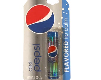 2010 Vintage Lotta Luv Diet Pepsi Soda Flavored Lip Balm .15 Oz Holographic Tube