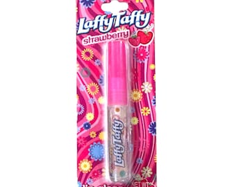 Vintage 2011 Lotta Luv Laffy Taffy Strawberry Flavor Liquid Wand Lip Gloss .04oz