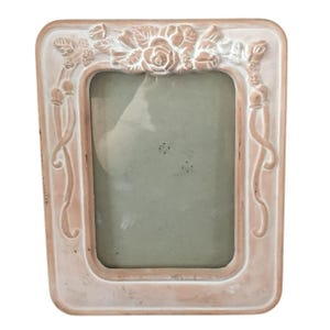 Shabby Chic 9.25” x 7.5” Terra-cotta Picture Frame For 5.25” x 7” Photo Country Rustic Farmhouse Table Decor