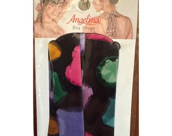 Angelina Fabric Bra Straps Transform Bras & Halter Tops  Shape Purple+Pink+Green Vintage