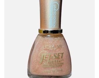 Loreal Jet Set Shine Nail Polish Pink Sand 112 Limited Edition 0.41 Oz Rare Discontinued Shade NO YELLOWING